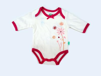 China Cotton Single Jersey OEM Baby Girl Footed Rompers For Summer for sale