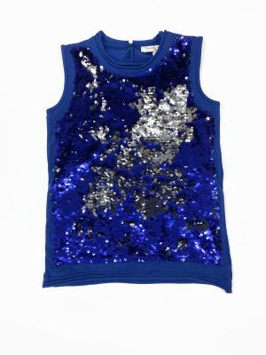 Китай Задние открытые безрукавные тройники Sequins ребенка вокруг хлопка воротника уютного продается