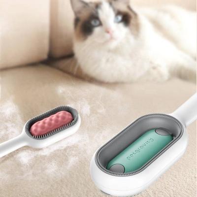 China Viable Pet Hair Removal Massaging Tool Cat Grooming Comb Brush for sale