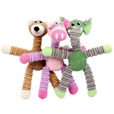 China Stuffed Toy Durable Small Dog Toys Sustainable Squeaky Cotton Stuffing Interactive Dog Plush Toys for sale