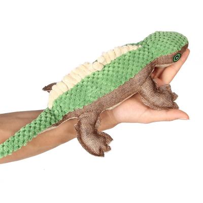 China Squeaky Cute Plush Stuffed Toys Dog Shaped Viable Lizard Chew Pet Toys Dog Toy With Squeakers for sale