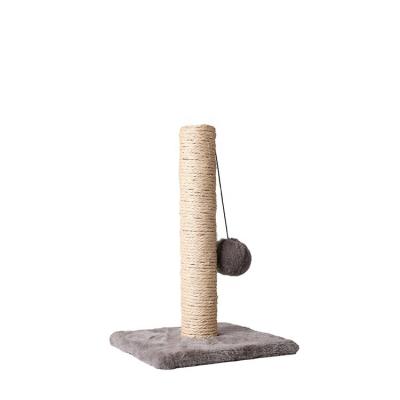 China Viable Hot Selling Sisal Fabric Funny Scratch Post Cat Tree, Cat Scratch Tree, Cat Tree With Plush Ball for sale