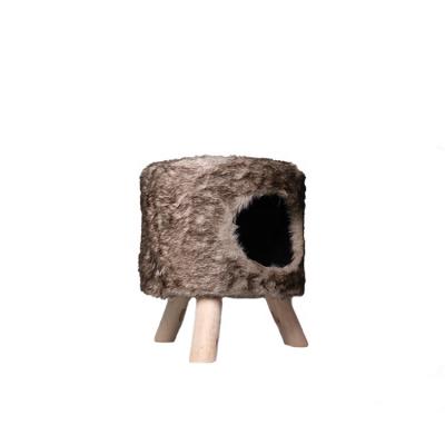 China Sustainable Pet Supplies Cave Shape Bed Cat Tree Condo Cage Cat Housing For Cats And Small Dogs With A Soft Cushion for sale