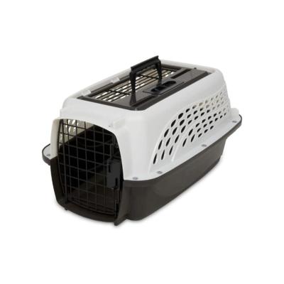 China Breathable Black And White Metal Carrier Case For Pet , Dog Carrier Travel for sale