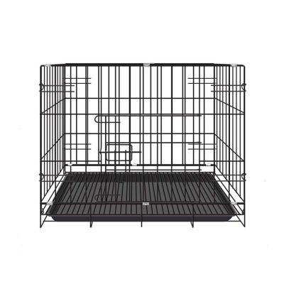 China Luxury Stainless Steel Breathable Metal Folding Small Pet Display Dog Cages for sale