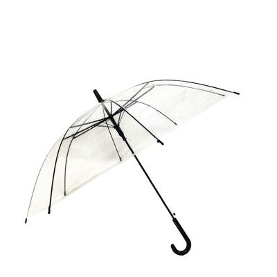 China All In 1 21inch POE Plastic Clear Transparent Rain Straight Cheap Umbrellas Wholesale Gift for sale