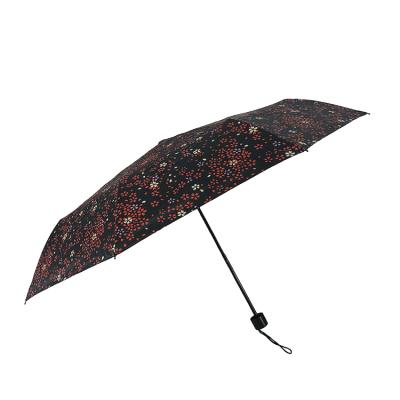 China Folding Parasol Sun Umbrella 3 Fold Sun Umbrella Portable UV Protective Wholesale for sale