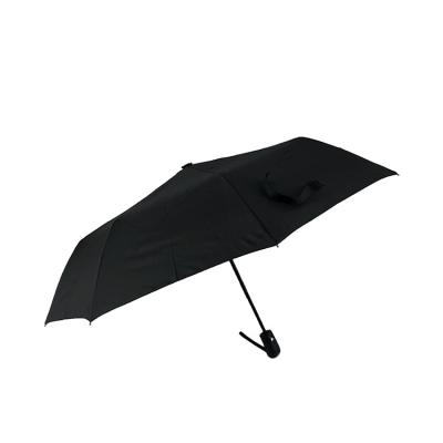 China Folding 23inch 8k Automatic Fold And Manual Close Semi Automatic 3 Fold Umbrella for sale