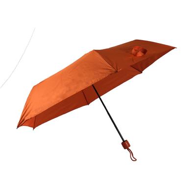 China Sun And Rain Small Folding 6K Custom Logo Printed 3 Fold Umbrella Factory Manufacturer for sale