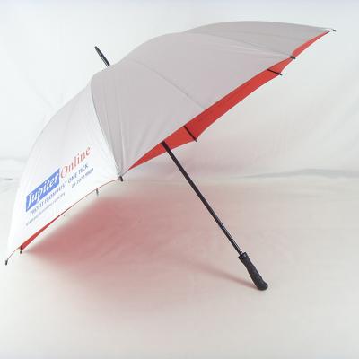 China Manaul Golf Manual Open Open Polyester UV Umbrella For Rain for sale