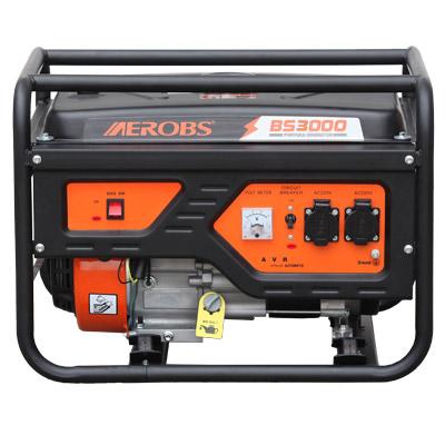 中国 BS3000 Hot Sale 230V 2.5kW 2.8kW 2.5kva 50Hz Air Cooled Home Generator Gasoline 0.6 販売のため