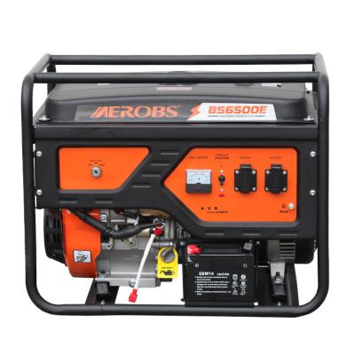 中国 BS6500 5kw 5kva 5000w Gasoline Electric Home Use Portable Gasoline Generator 0.6 販売のため