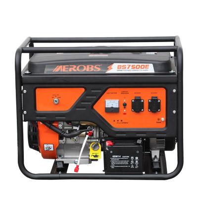 China BS7500 6kw 6000w 6kva14HP 4-Stroke Motor Recoil Start Mini Gasoline Generator For Home 1.1 for sale