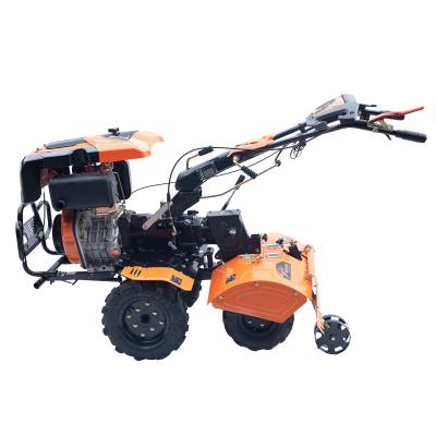 China Farms BSX1100D Mini Power Tiller Hand Operated Walking Tractor Weeding Cultivator, Cultivator Used For Digging zu verkaufen