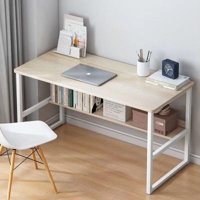 China Study Desk Computer Adjustable Simple Table Modern Student Living Room (Height) Listing Furniture With Shelf Layer Office OEM Furniture for sale