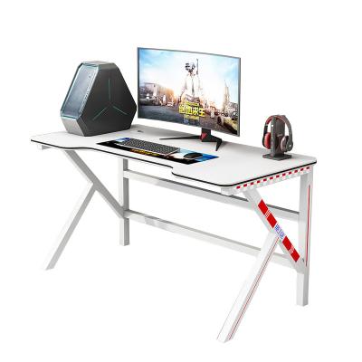 China Convertible Computer Specific Black And White Physical Channel Table K Shaped Hot Selling Office Gaming Desktop Computer Table for sale