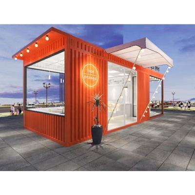 China Modern Prefab Shipping Container Coffee Shop Cafe for sale