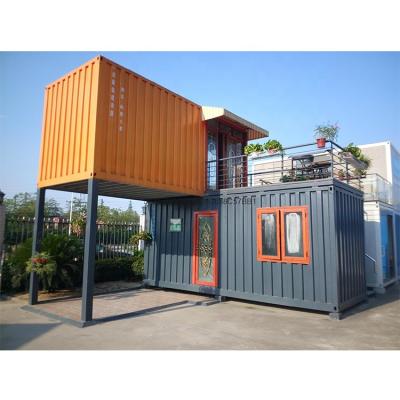 China Modern sea container house module house 40 feet shipping container shed for sale