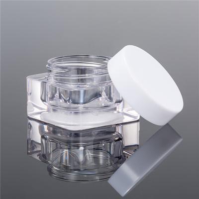 China 10ml Empty Small Pet Face Lotion Cosmetic Container Cream Label Printing Plastic Bottle Wide Mouth Empty for sale