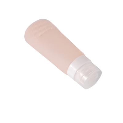 China 90ml Plastic Cosmetic Plastic Skin Care Shampoo Squeeze Silicone Lotion Bottle for sale