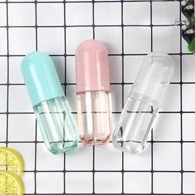 China Wholesale 30ml 40g 60ml Personal Empty Travel Packaging Mini Vacuum Round Airless Skin Care Lotion Cream Plastic Bottle For Skin Care for sale