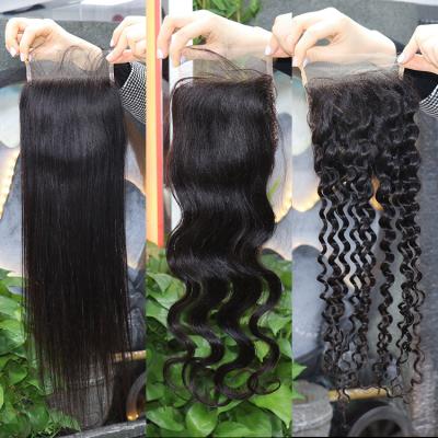 China Cuticle Aligned Closure Human Hair 4x4 5x5 Scalp Hd Transparent Frontal Swiss Lace Closure And Frontal Bundles With Closure Set Brazilian Hair 100 for sale