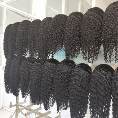 China Jerry Curl Water Wave Hair Lace Band 360 Lace Up 180 Remy 4x4 Frontal Extension Wig Pre Plucked Bleached Knots Wigs For Women for sale