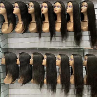 China HD Silky Straight Full Lace With Baby Hair Straight Wigs 13X6 Ladies Hair Lace Up Long 4X4 Lace Frontal Malaysian Wig for sale