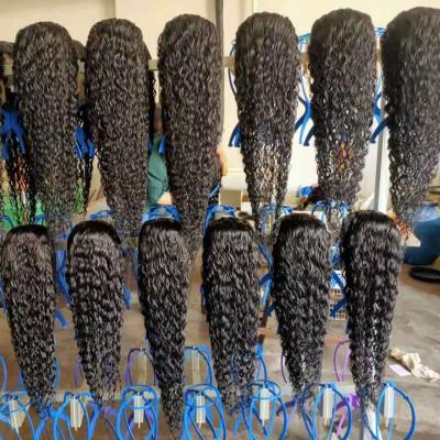 China Jerry Curl Cheap Price Lace Human Hair Wigs Deep Curly Wet And Wavy Transparent Lace Front Human Hair Wigs Brazilian Deep Wave Wig for sale