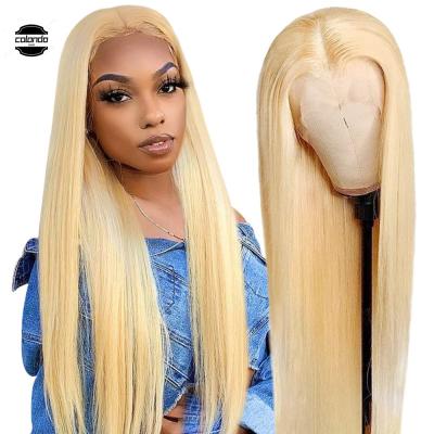 China Full 613 13X6 HD Lace Front Wig Body Wave Straight Sheer Lace Front Human Hair Wigs Brazilian With Baby Hair 150% Remy 613 for sale