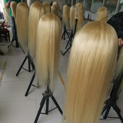 China Wholesale 613 Straight Hair Top Quality Full Lace Front Wig 613 Wig, 9A Virgin Brazilian Blonde Human Hair Lace Front Wig for sale