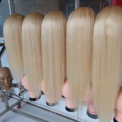 China Wholesale 613 Blonde Transparent Virgin 100% Human Lace Front Hair Wig for sale