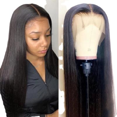 China Water Wave Factory Price Swiss Lace Frontal Wig 13X6 Hd Pre Plucked Brazilian Hair Wig For Color Women Hair 100% Lace Front Wig for sale