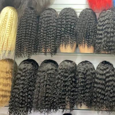 China Jerry Curl Cheap 360 Lace Frontal Wigs 32 Inch HD Transparent Human Hair Virgin Human Hair Wig 28 30 With 360 Closure for sale