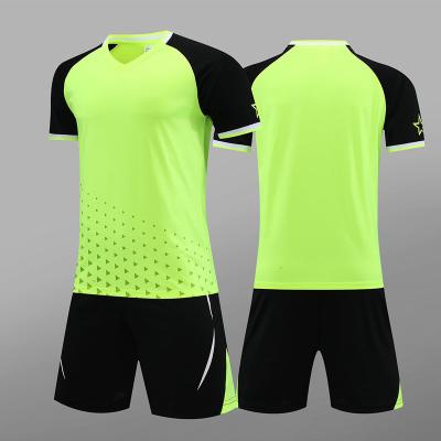 China Polyester mesh fabric New 2024 Plain Football Uniforms Custom Factory Professional Sublimation Blank Soccer Jersey Set for sale