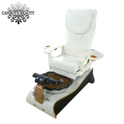 China PU massage pedicure spa chair pedicure chair leather white luxury for beauty salon CB-P566B for sale