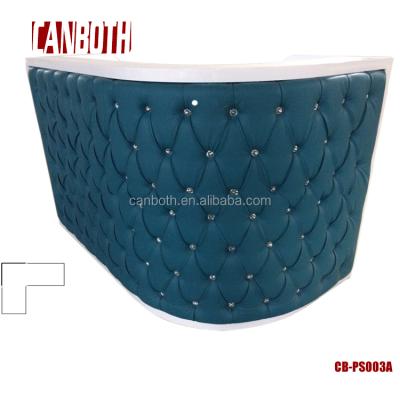 China Logo Printed Nail salon reception table/salon counter for reception CB-R002A for sale