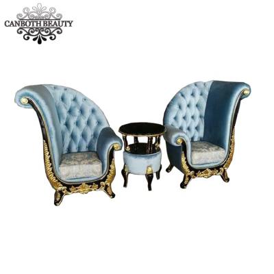 China Chesterfield Sofa Luxury High Back Waiting Chairs For Beauty Salon CB-WS018 for sale