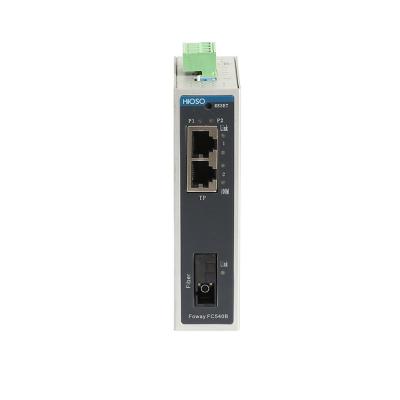 China Metal Housing High Quality Cheap Industrial Media Converter Din Rail Industrial Ethernet Media Converter for sale