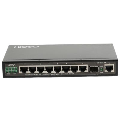 China POE New Arrival 1000Mbps 8 Ports Poe Switch 1 Gigabit DC48V PoE Ethernet Combo Port Switch for sale