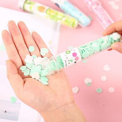 China Mini Child Hand Washing Soap Travel Fruit Flower Paper Portable Soap Paper Tube Petal Test Tube Flower Paper Base Outdoor Cleaning Soap for sale