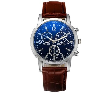 China Non-Specific Men's Ray Watch Blue Quartz Leather Analog Watches 2019 Top Brand Luxury Men's Casual Wristwatches for sale