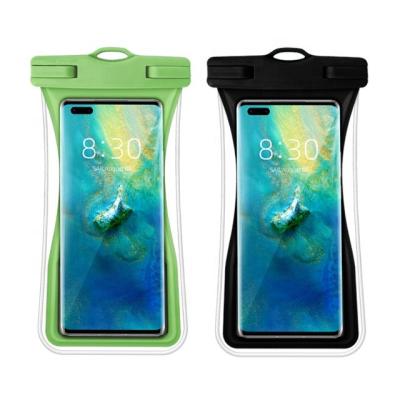 China Wholesale Custom IP68 Clear Transparent Hanging Pockets Waterproof Hanging Phone Case Floating Clear Luxury Bag Swimming Bathroom for sale