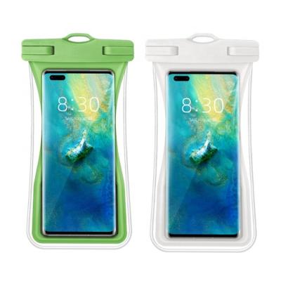 China The latest ip68 bag shockproof transparent hanging mobile phone waterproof case floating transparent swimming bathroom mobile phone case for sale