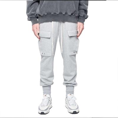 China Anti-pilling Mens Loose Cargo Joggers Pants Cotton Wholesale Cheap Custom Drawstring Jogging Sweatpants for sale