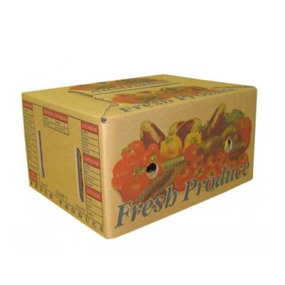 China Recyclable Custom Vegetable Fruit Tomato Packing Corrugated Cardboard Box for sale