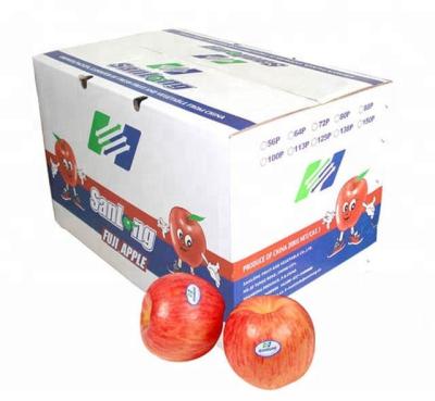 China Recyclable Litho Printing Color Cardboard Packaging Apple Carton Box for sale