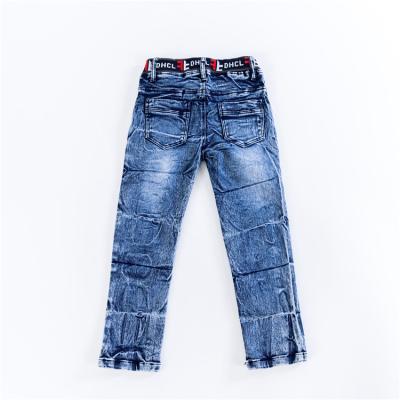 China Innovative Design Children Waist Kids Boys Elastic Denim Jeans Breathable Good Price for sale