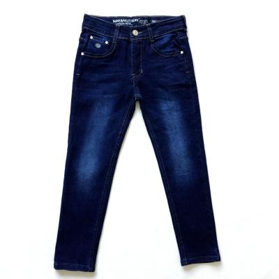 China Color Fade Proof 2022 New Style Kids Boys Clothing Full Length Washed Straight Denim Pants Boys Jeans for sale