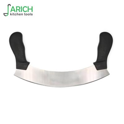 China (JYKS-K331) Wholesale Viable Single Stainless Steel Blade Cutter Half Moon Knife Cheese Knife for sale